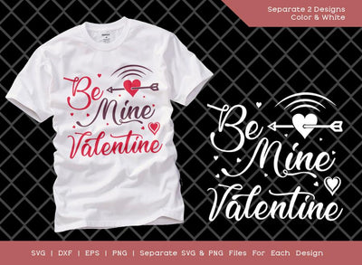 Be Mine Valentine SVG Cut File | Valentines Day Svg | Heart Svg | Love Svg | T-shirt Design SVG ETC Craft 