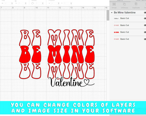 Be Mine Valentine SVG, Valentine's Day SVG SVG HappyDesignStudio 