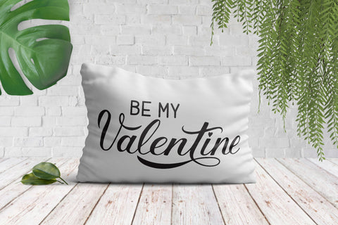 Be My Valentine calligraphy lettering SVG Vera Fedorova 