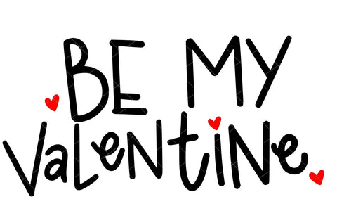 Be My Valentine Hand Lettered SVG | So Fontsy SVG So Fontsy Design Shop 