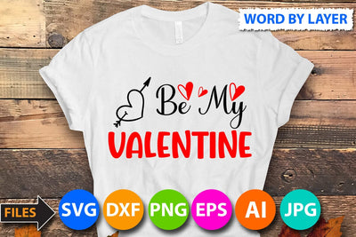 be my valentine SVG Cut File SVG BlackCatsMedia 
