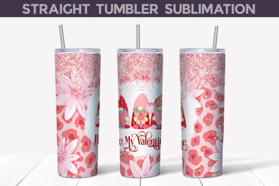 Be My Valentine Tumbler | Valentines Day Tumbler Wrap Sublimation WatercolorColorDream 