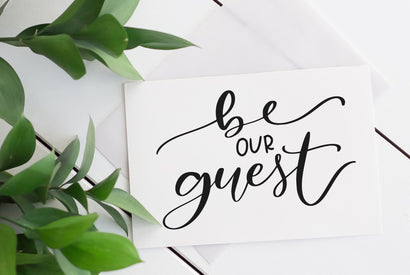 Be Our Guest Wedding SVG | So Fontsy SVG So Fontsy Design Shop 