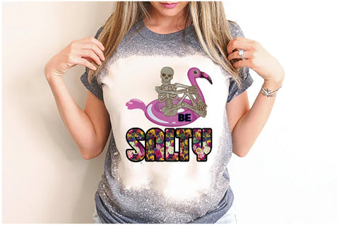 Be Salty Skeleton Swimming Sublimation Sublimation Jagonath Roy 