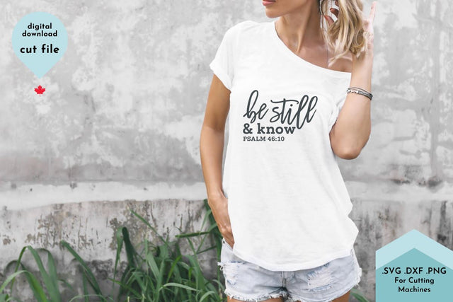 Be Still and Know - Christian SVG File SVG Lettershapes 