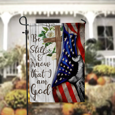 Be Still And Know That I Am God Garden Flag 12x18 Garden Flag Sublimation Design Download PNG File Instant Download Sublimation CaldwellArt 