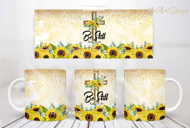 Be Still PNG, 11Oz Mug Sublimation Sublimation _HelArtShop_ 