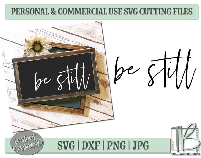 Be Still SVG Cut File SVG TB Designs 