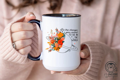 Be The Change Png Sublimation Sublimation Owlsome.Designs 