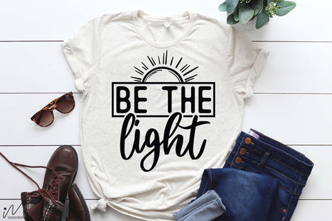 Be the light svg, Jesus t-shirt svg, Christian t shirt svg SVG Isabella Machell 