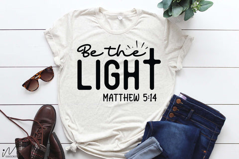 Be the light t shirt , Christian t shirt svg, SVG Isabella Machell 