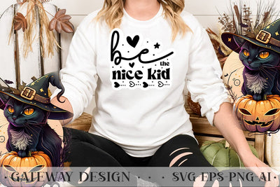 Be The Nice Kid sticker design SVG designmaster24 