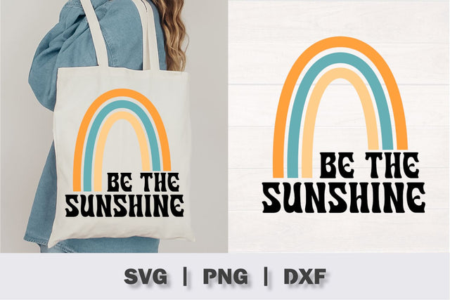 Be The Sunshine Rainbow Retro SVG SVG Ollive Studio 