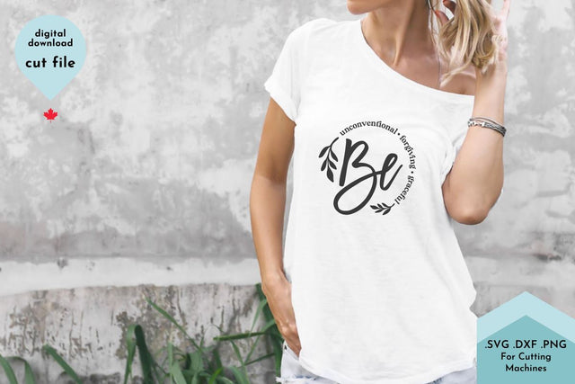 Be Unconventional - Inspirational SVG Cut File SVG Lettershapes 