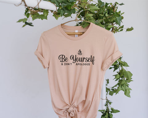 be yourself svg png, and dont apologize svg, be you svg png, boho svg, teen, girl, cut file, SVG eps dxf PNG, Silhouette Cricut, download SVG Fauz 