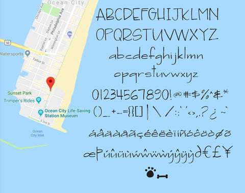 Beach Access Font a Fun and Casual Minimalistic Hand Lettered Font, Fonts for Procreate, Alphabet, Invitation Font ON SALE! Font Maple & Olive Designs 