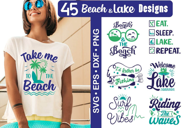 Beach and Lake SVG quotes bundle SVG Paper Switch 