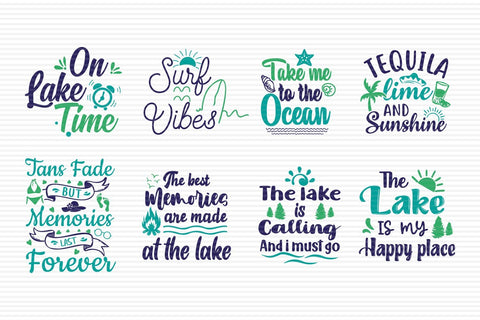 Beach and Lake SVG quotes bundle SVG Paper Switch 