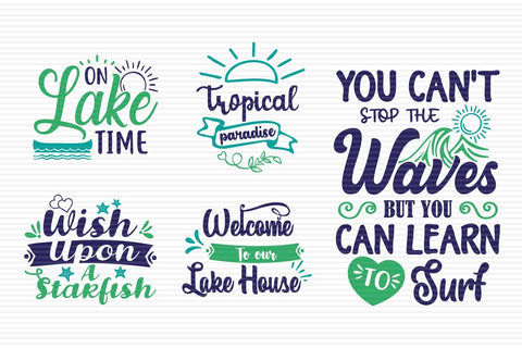 Beach and Lake SVG quotes bundle SVG Paper Switch 