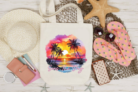 Beach and Summer PNG Sublimation - Seas the Day Sublimation CraftLabSVG 