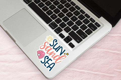 Beach and Summer Printable Sticker Bundle Sublimation Regulrcrative 