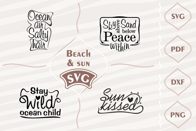 Beach and sun SVG bundle SVG Digital Mojito 