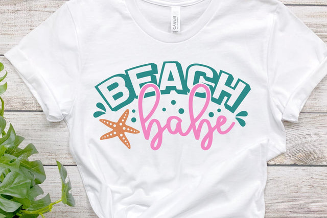 Beach Babe | Summer SVG Stencil File SVG Ikonart Design Shop 