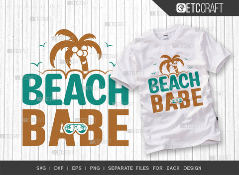 Beach Babe SVG Bundle, Beach Life Svg, Summer Love Svg, Vacation Svg, Summer Vibes Svg, Hello Summer Svg, Summer Quote, ETC T00459 SVG ETC Craft 