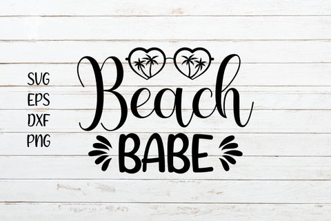 Beach babe svg cut file, Summer svg design SVG SmmrDesign 