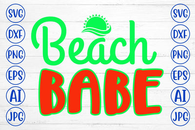 Beach Babe SVG Cut File SVG Syaman 
