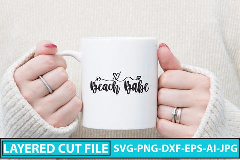 Beach Babe SVG Cut File SVG Syaman 