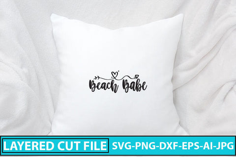 Beach Babe SVG Cut File SVG Syaman 
