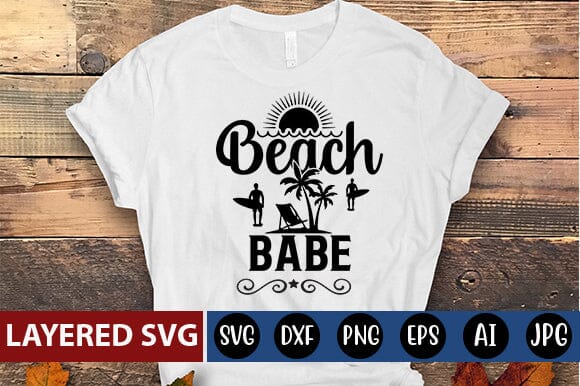 beach babe Svg SVG Blessedprint 