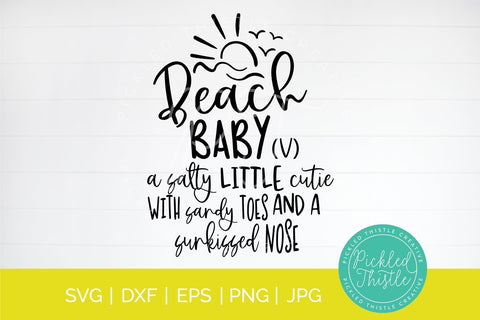 Beach Baby Definition SVG SVG Pickled Thistle Creative 