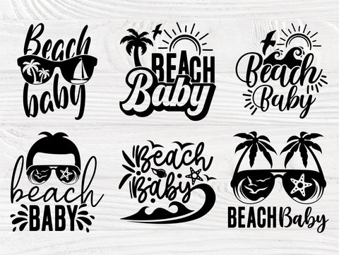 Beach Baby SVG, Summer Svg, Holiday Svg, Shirt Svg SVG TonisArtStudio 