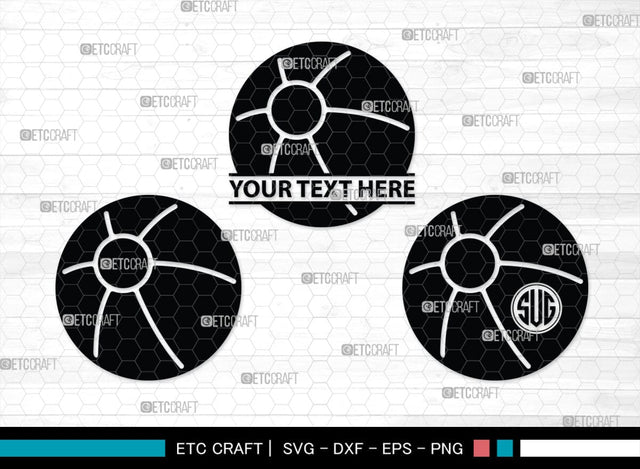 Beach Ball Monogram, Beach Ball Silhouette, Beach Ball SVG, Beach Svg, Basket Ball Svg, Sports Svg, SB00105 SVG ETC Craft 