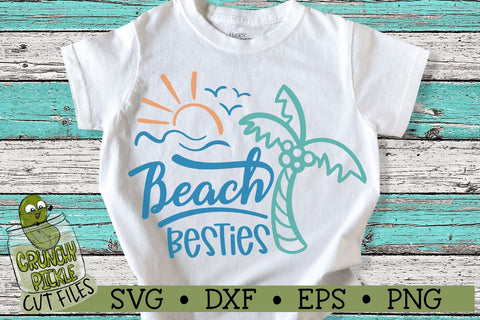 Beach Besties - BFF - Friends SVG Cut File SVG Crunchy Pickle 