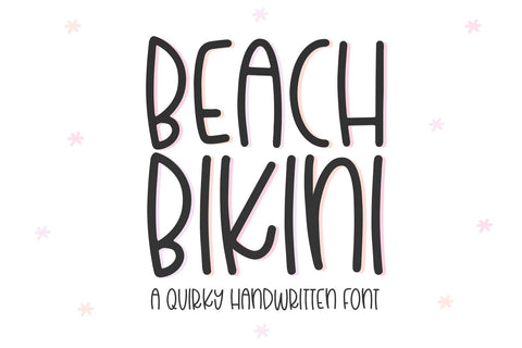 Beach Bikini - Quirky Handwritten Font Font KA Designs 