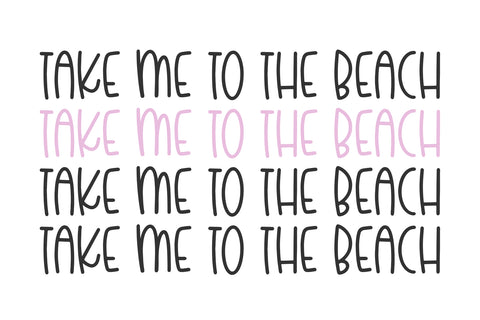 Beach Bikini - Quirky Handwritten Font Font KA Designs 