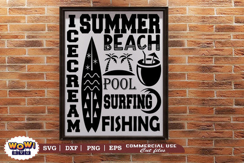 Beach board svg, Beach svg, Summer svg, Vacation svg, Png, Dxf SVG Wowsvgstudio 