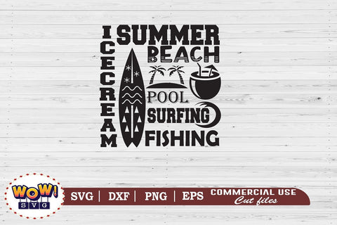 Beach board svg, Beach svg, Summer svg, Vacation svg, Png, Dxf SVG Wowsvgstudio 