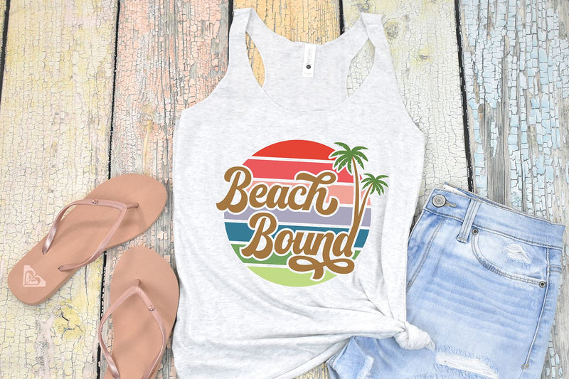 Beach Bound Retro SVG | Summer Cut File - So Fontsy