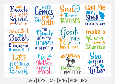 Beach Bound SVG File, Beach SVG, Summer Svg, Beach Life Svg, Beach Bound, Beach Please SVG, cut Files for Crafters SVG Dinvect 