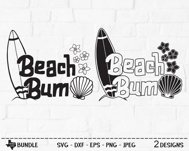 Beach Bum Bundle | Summer SVG SVG Texas Southern Cuts 