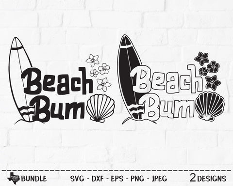 Beach Bum Bundle | Summer SVG SVG Texas Southern Cuts 