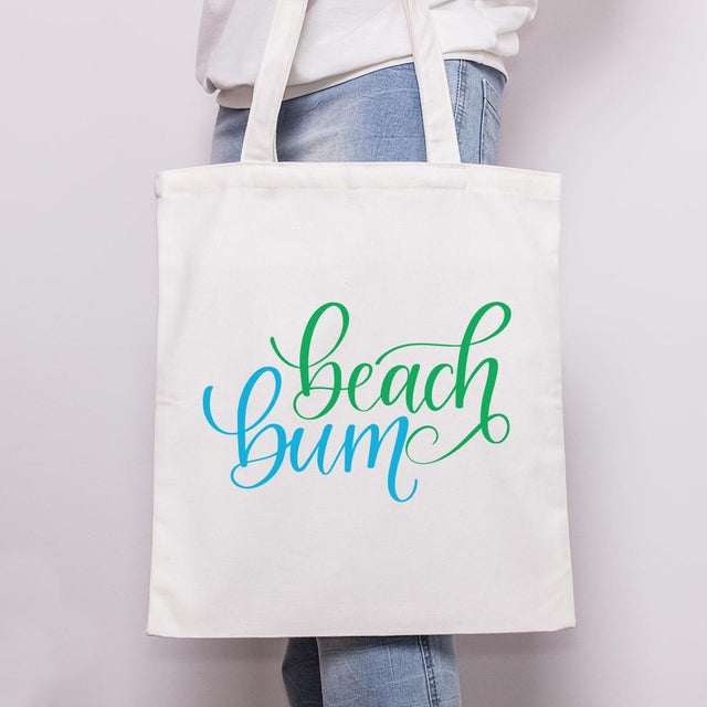 Beach Bum Hand Lettered Cut File SVG Cursive by Camille 