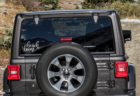 Beach Bum Hand Lettered Cut File SVG Cursive by Camille 