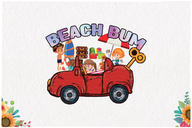Beach Bum Kids Car Sublimation Sublimation Jagonath Roy 