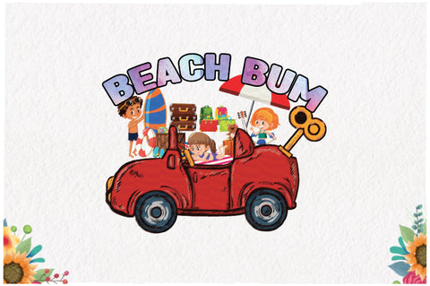Beach Bum Kids Car Sublimation Sublimation Jagonath Roy 