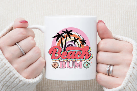 Beach Bum Retro PNG Sublimation designartist 